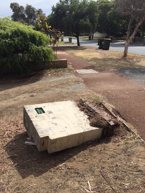 mailbox toppled again
