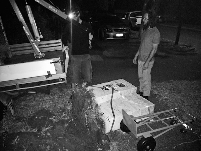 Mailbox knocked down