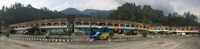bus station panorama in Parapat